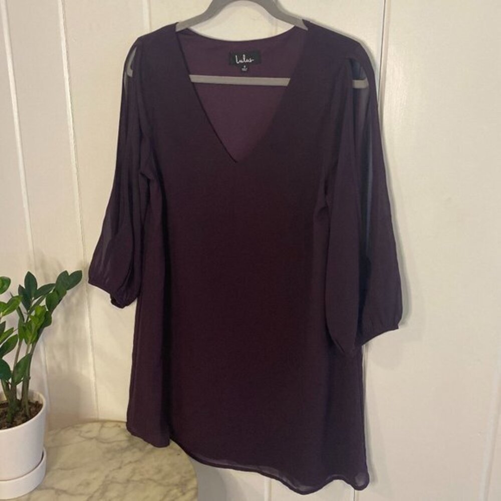 NWT Lulu's Shifting Dears Long Sleeve Dress